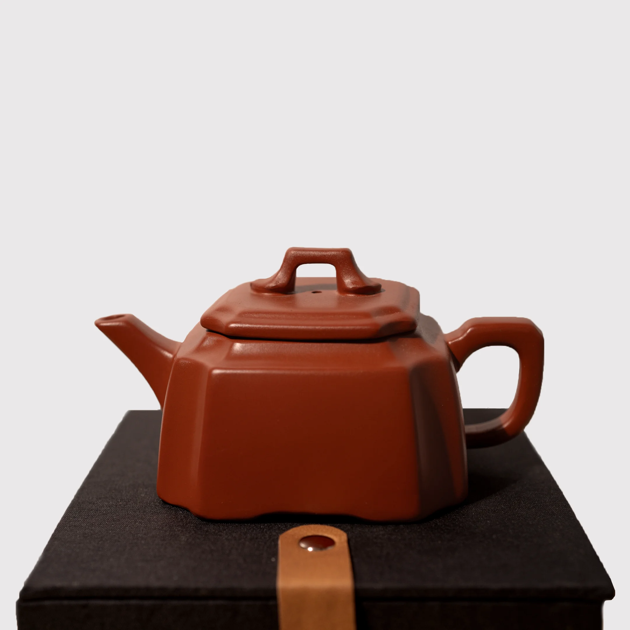 nishin vintage square teapot premium handcrafted clay