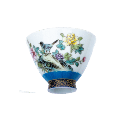 Songbird in Spring Porcelain Cup