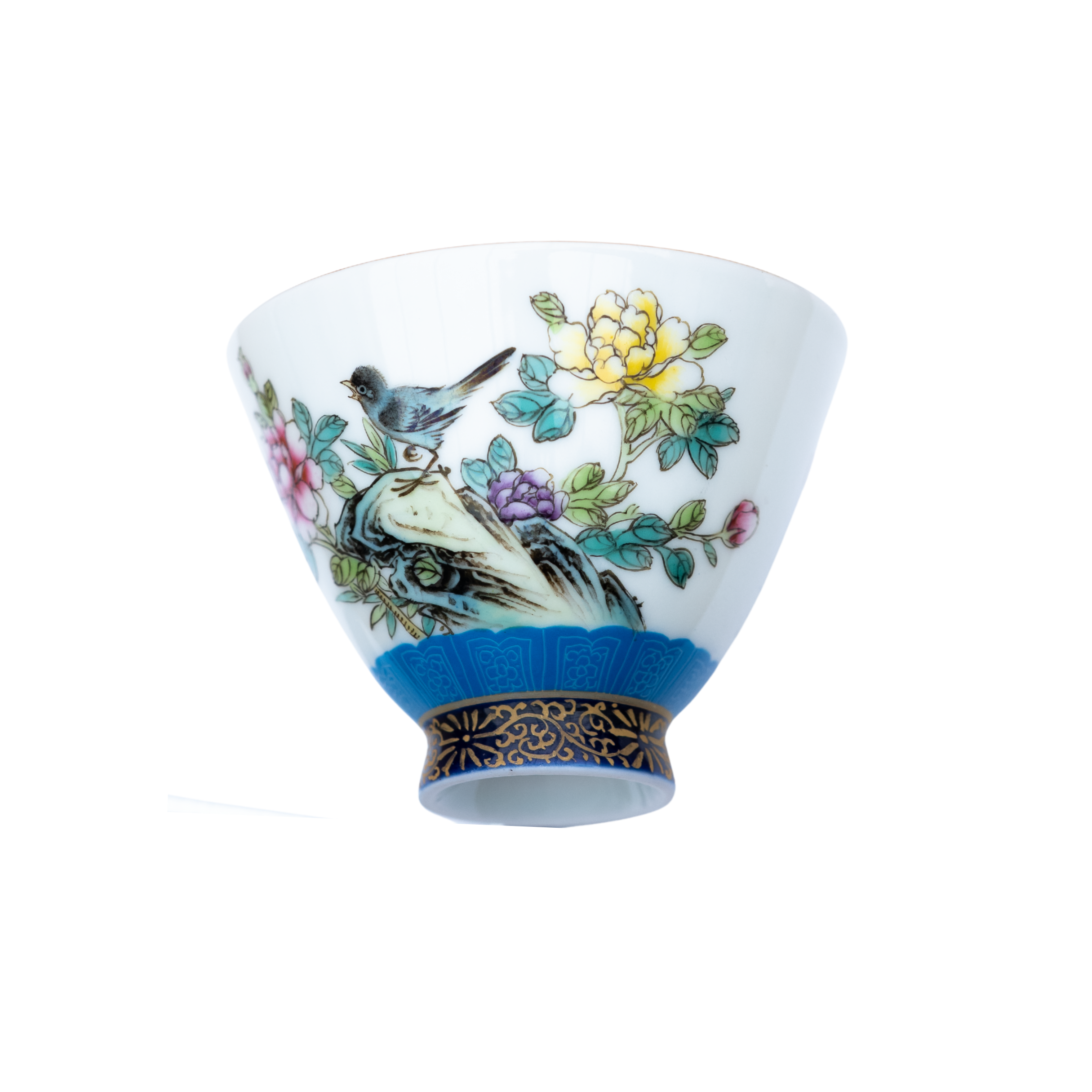 Songbird in Spring Porcelain Cup
