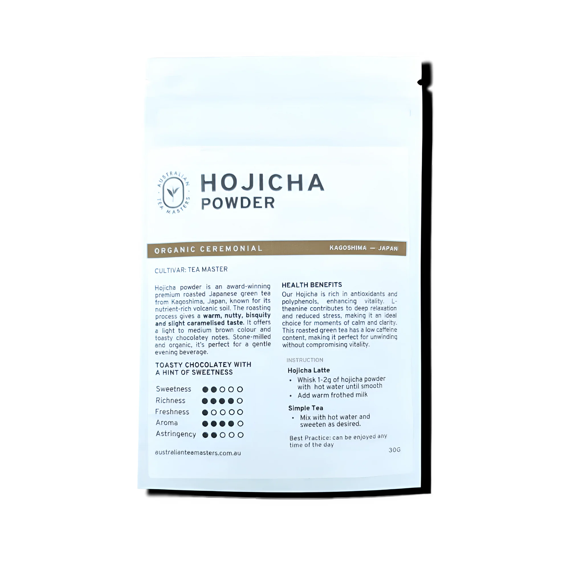 organic hojicha powder 30g